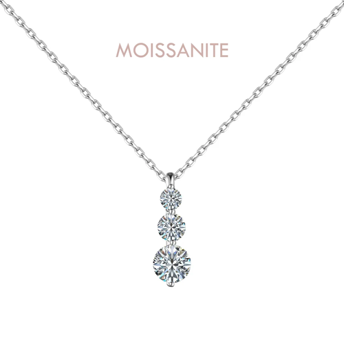Collana CikOrefice Gioielli Donna in Argento Moissanite NCOUR40 - NCOUR40